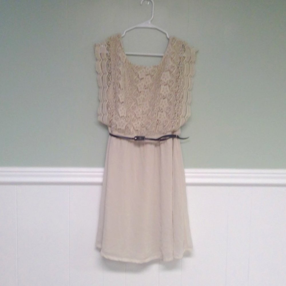 Formal, off-white dress